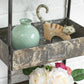Galvanised Metal 3 Shelf Wall Unit Industrial Style