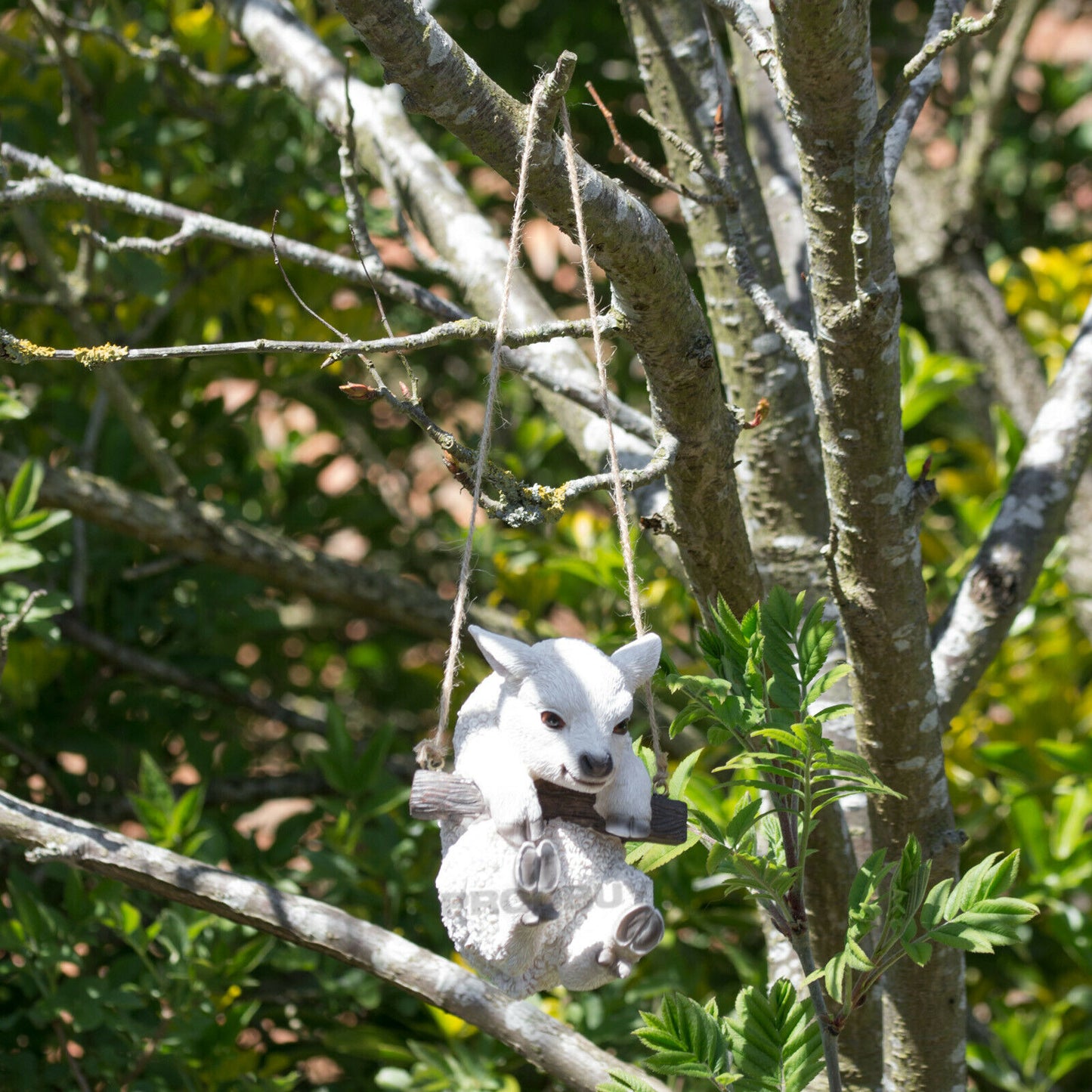 Small Tree Hanging Sheep Garden Ornament