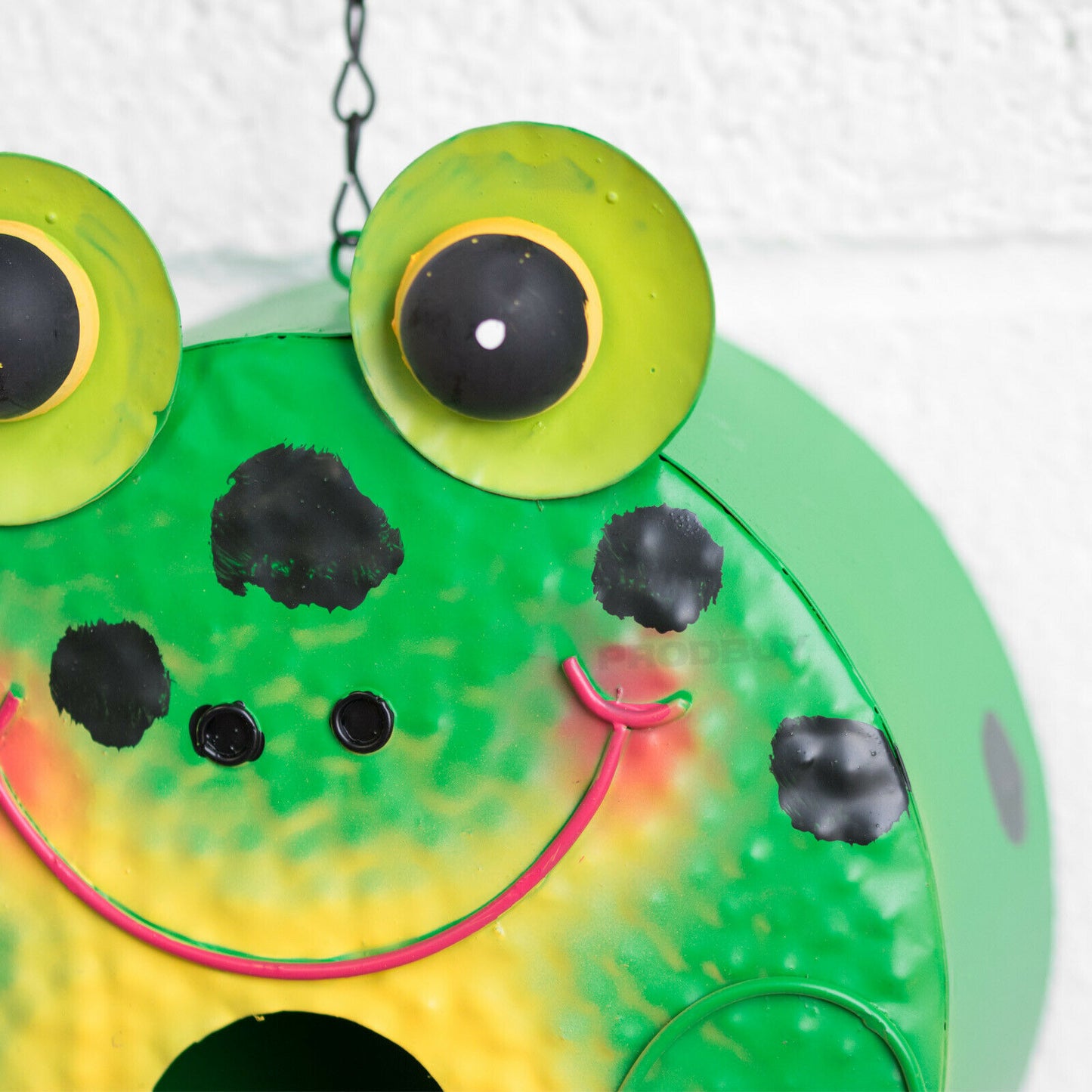 Hanging Metal Frog Bird House Nesting Box