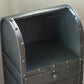 Vintage Industrial Style Grey Metal Bedside Storage Cabinet