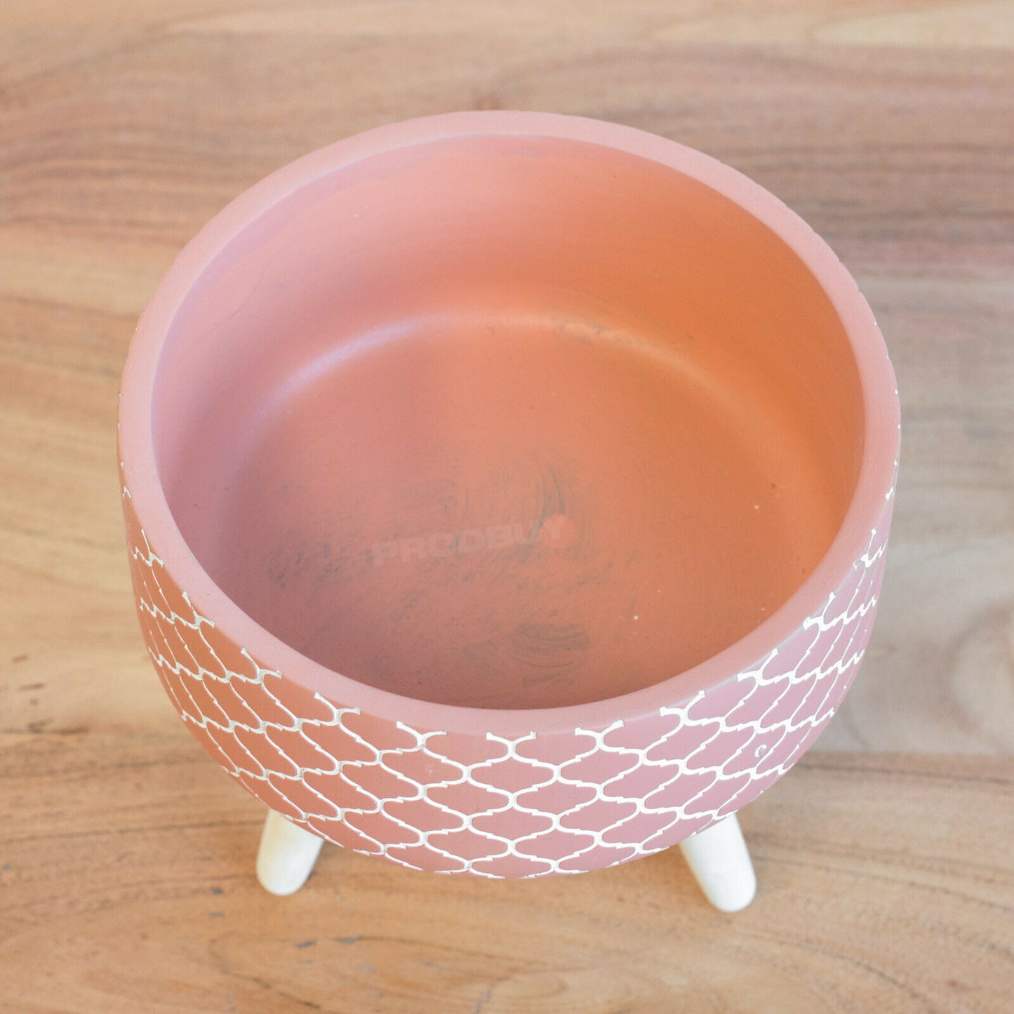 Wide 18cm Terracotta Plant Pot with Three Legs