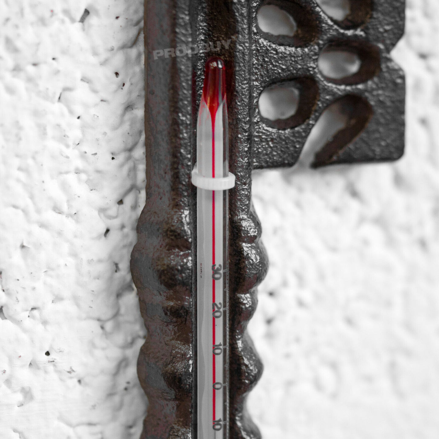 Cast Iron Key Thermometer Wall Hanging Ornament