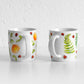 Set of 2 Floral Ladybird Coffee Mugs