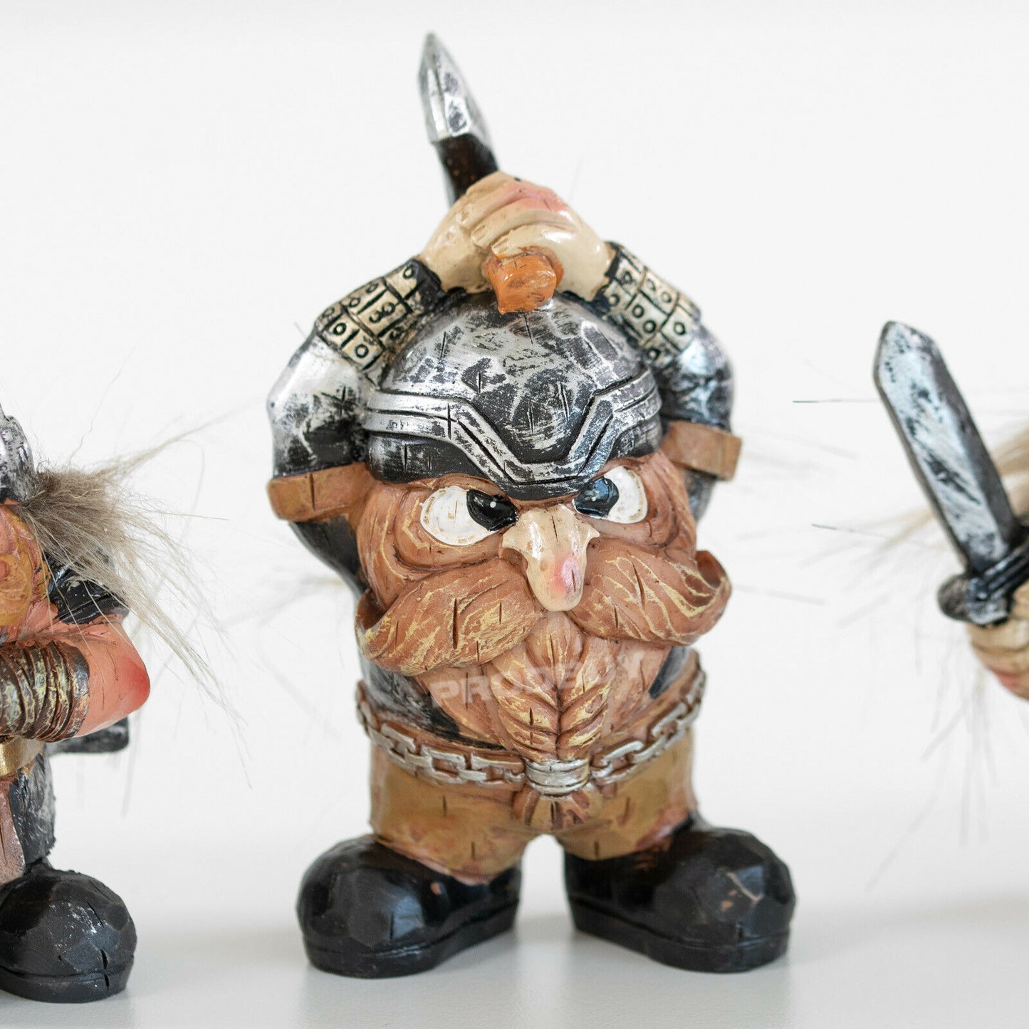 Set of 3 Small Marauding Viking Figurines