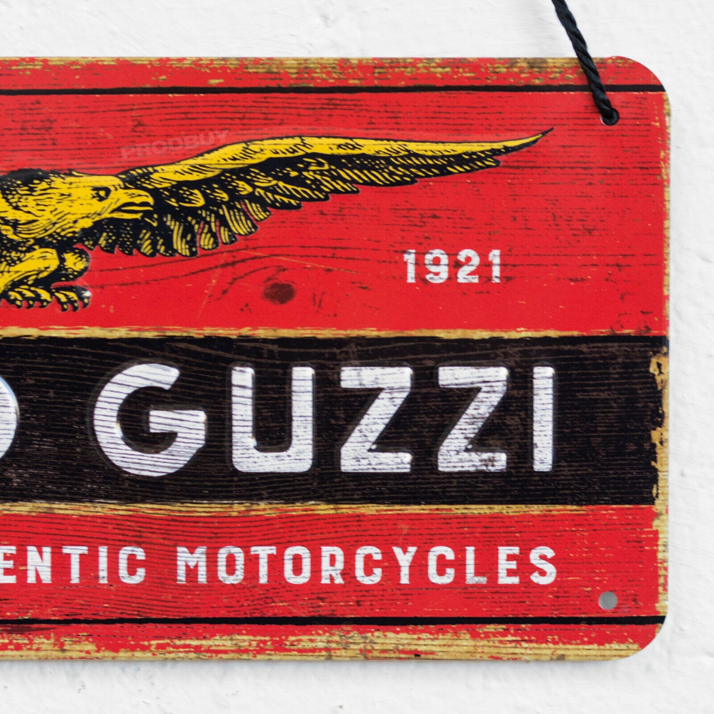 'Moto Guzzi Motorcycles' Hanging 20cm Wall Sign