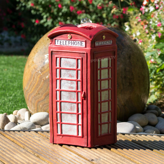 Red Telephone Box Garden Planter 38cm Tall