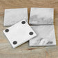 Set of 4 Square Grey Marble Coasters