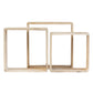 Set of 3 Floating Wall Cubes Square Mounted Shelving