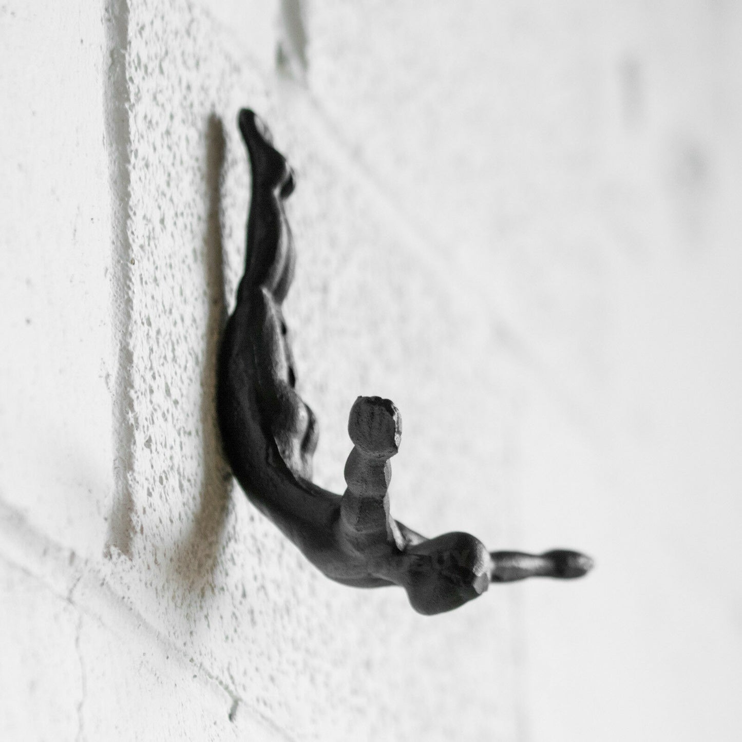 Cast Iron Diving Figure Wall Storage Hook