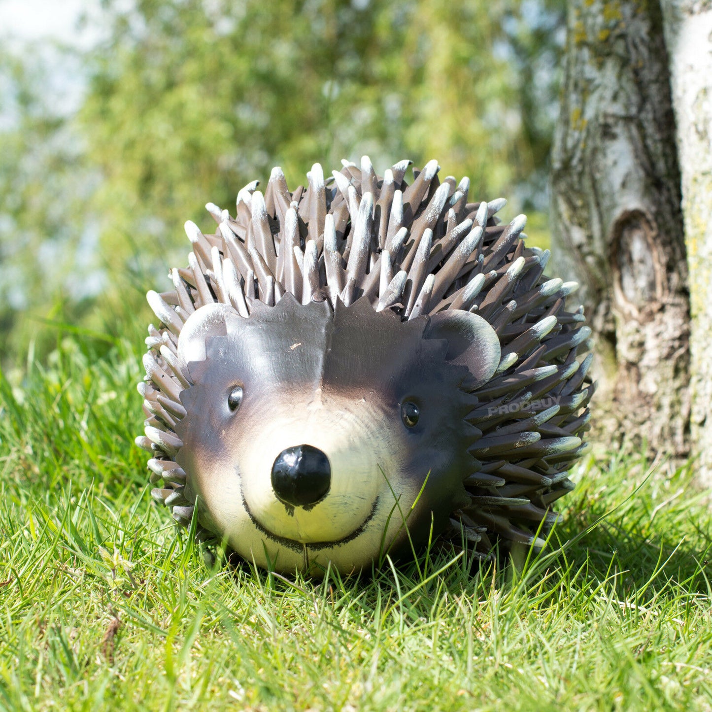 Happy Hedgehog 30cm Metal Garden Ornament