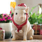 Christmas Pig 25cm Decorative Ornament