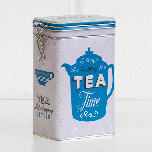 Retro 'It's Always Tea Time' 1.3 Litre Storage Tin