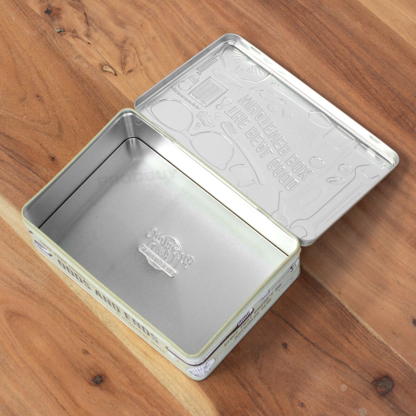 The Real Good Whatever Box 2.5L Flat Storage Tin