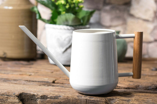 Small Vintage Metal Stone Indoor Watering Can