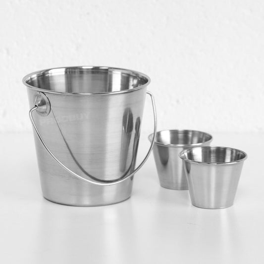 French Fries Chips Bucket with 2 Dip Holders