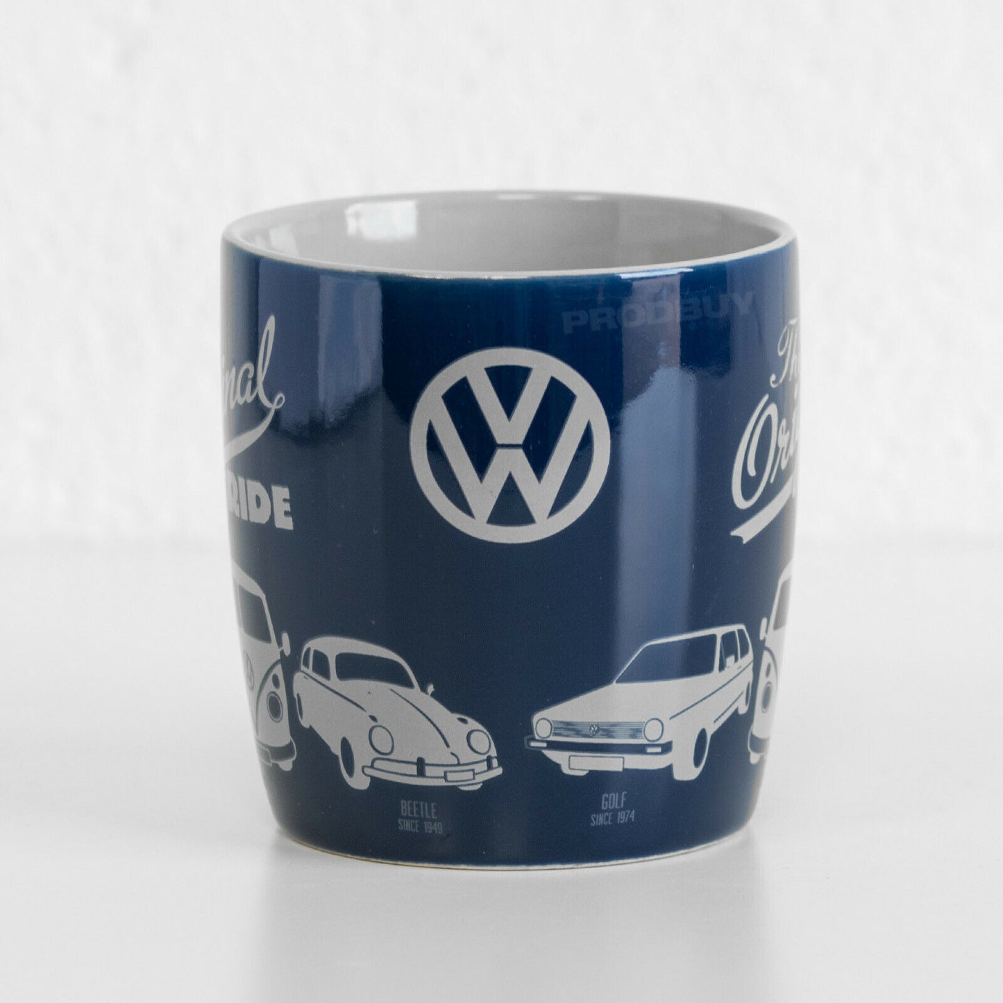 Dark Blue Volkswagen Retro Coffee Mug