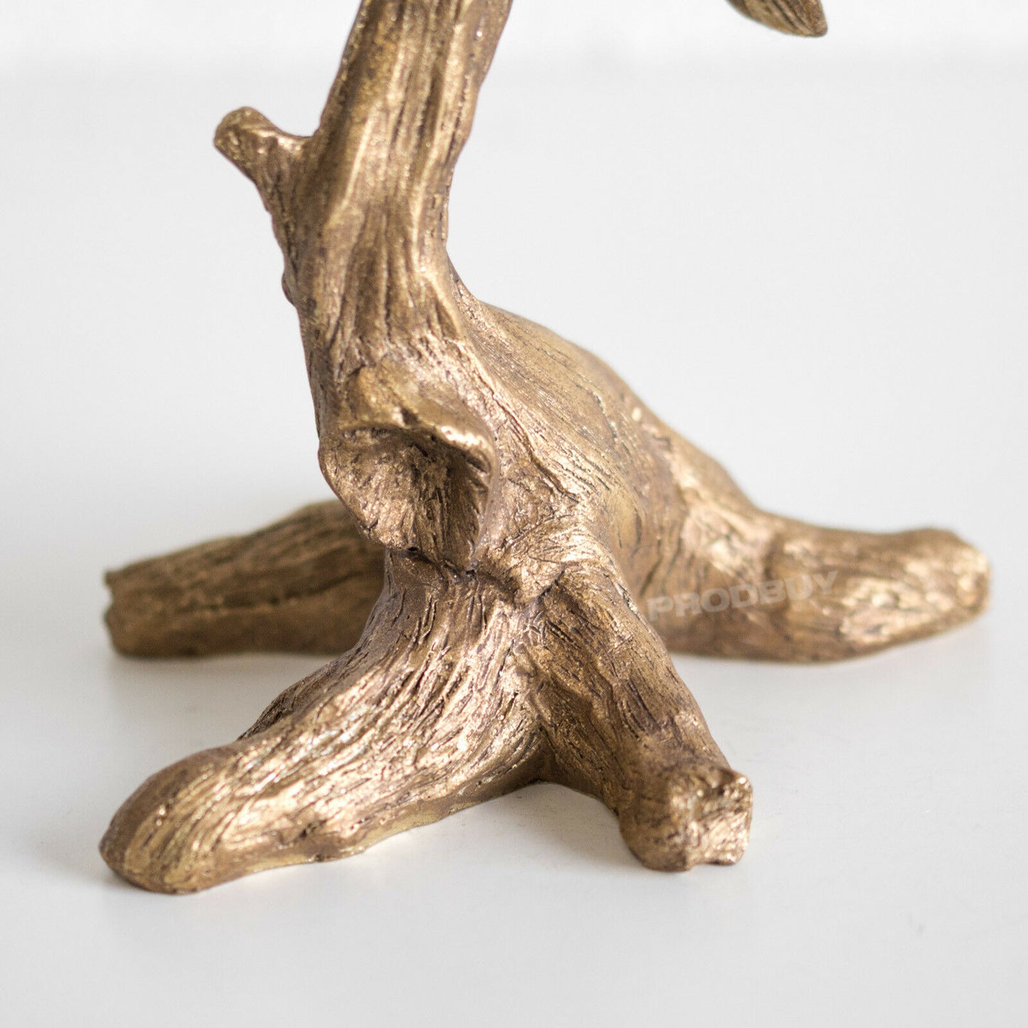 Resin Bird on Tree Branch Tapered Candle Holder