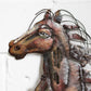 Abstract Horse 3D Metal Wall Art Extra Large 77cm Sculpture