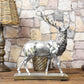 Large 39cm Silver Deer Stag Reindeer Ornament