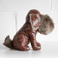 Fluffy Brown Faux Leather Dog Door Stop