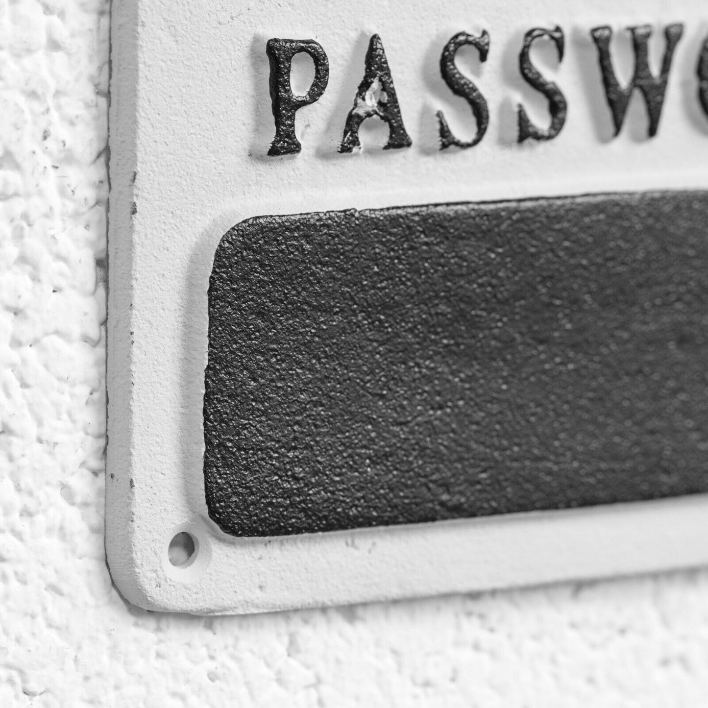 Cast Iron 'Wi-Fi Password' Wall Sign