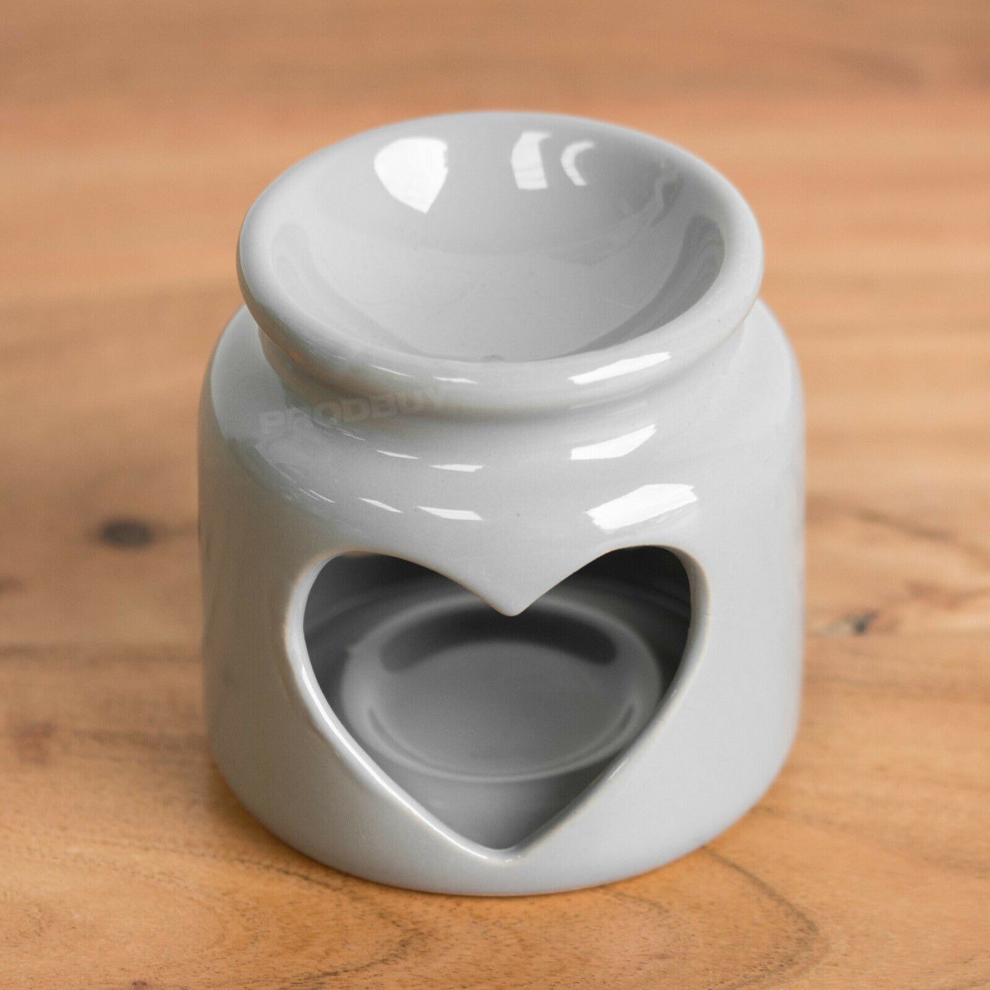 Grey Heart 10cm Tealight Candle Wax Melt Burner