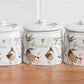Country Hens Ceramic Tea Coffee Sugar Jars Storage Set