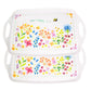 Set of 2 Bee Happy Melamine Handled Serving Trays