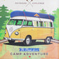 VW Let's Get Away Camper Van Retro Ad 3 Litre Metal Storage Tin
