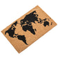 World Map 60cm Rectangular Coir Door Mat