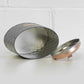 Grey & Copper Oval Biscuit Tin