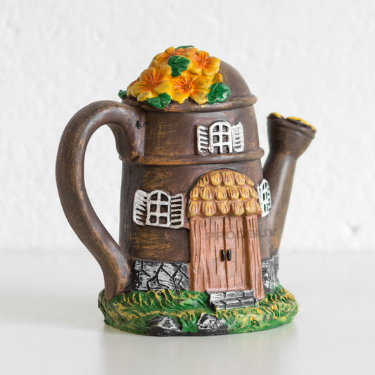 Fairy Garden House Watering Can Ornament