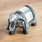 Mosaic Silver Elephant Ornament Small 11cm