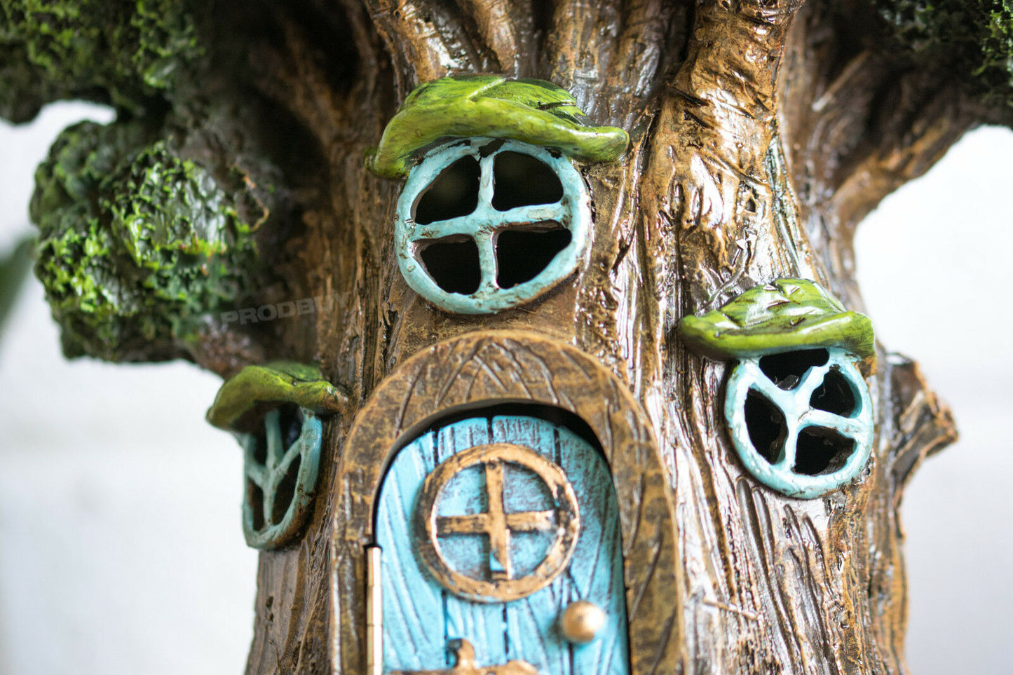 Blue Door Magic Fairy Garden Tree House Ornament