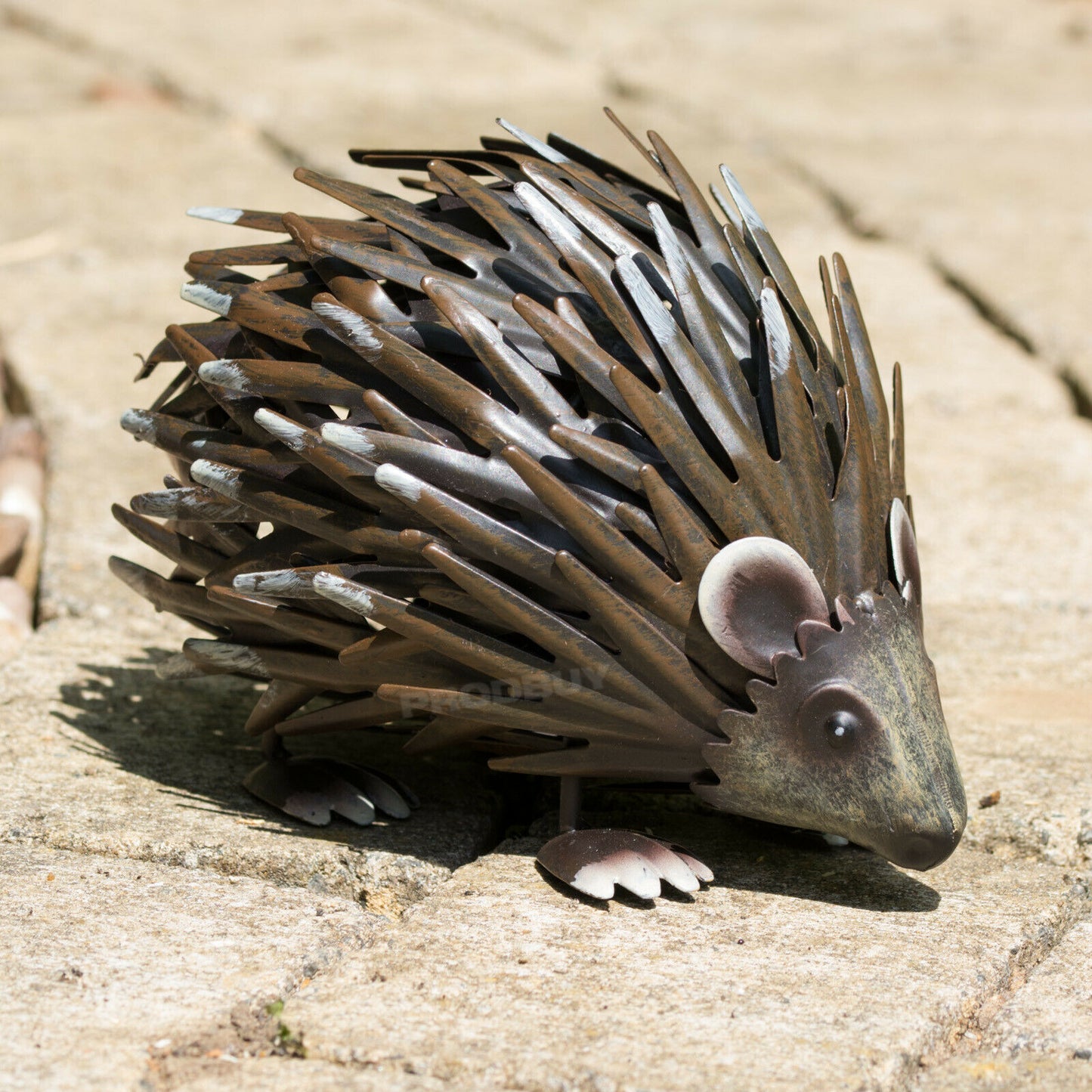 Small Metal Hedgehog 17cm Garden Ornament
