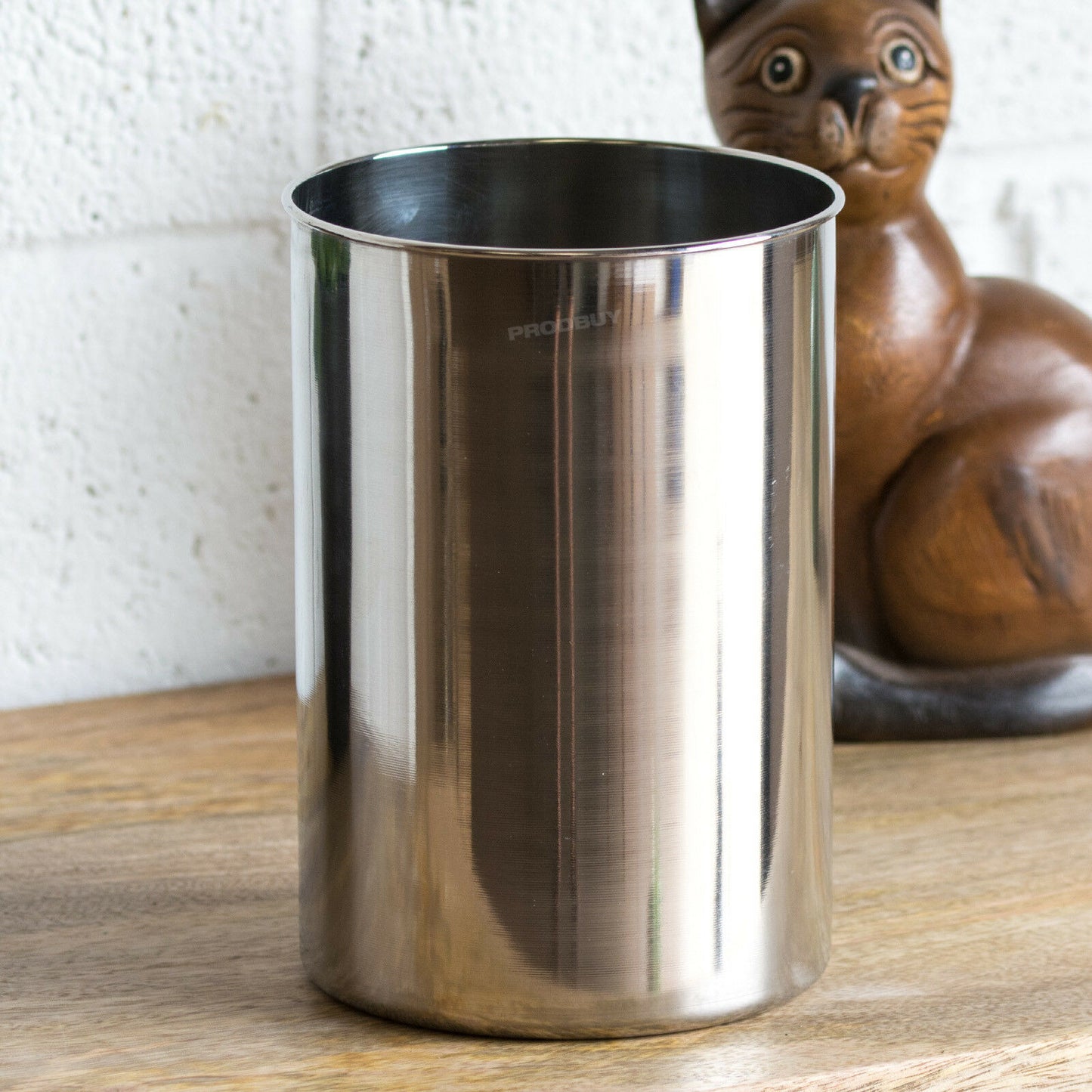 Stainless Steel Utensil Holder 18cm Large Round Pot