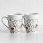 Set of 2 Country Hens Floral Coffee Mugs