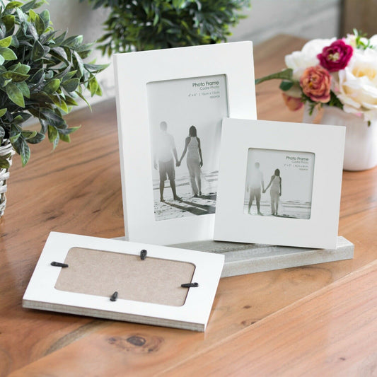 Triple 3 Photo Free-Standing Wooden Multi Picture Frame