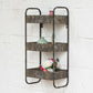 Galvanised Metal 3 Shelf Wall Unit Industrial Style