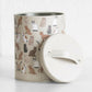 Small Grey Round Cat Treat Storage Tin Biscuit Barrel