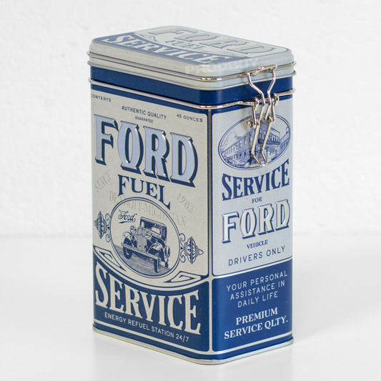 Ford Fuel Service Retro Clip Top 1.3 Litre Storage Tin