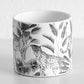 White Cheetah Medium 13cm Ceramic Plant Pot