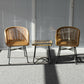 Rattan Table and 2 Chairs Set Waterproof Home or Garden Two Seater