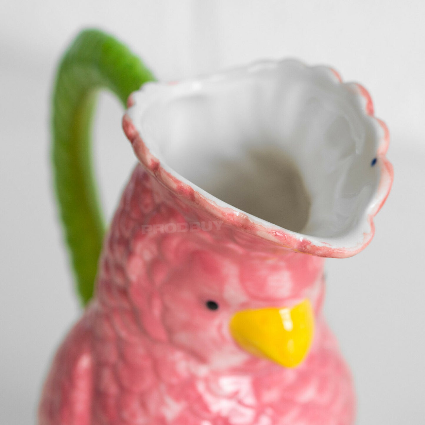 Pink Parrot Jug Decorative Vase Ornament