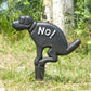 Cast Iron 'No!' Fouling Dog Poo Garden Sign