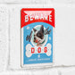 French Bulldog 'Beware Of The Dog' 20cm Metal Wall Sign