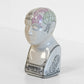 Small Phrenology Head Ceramic Ornament