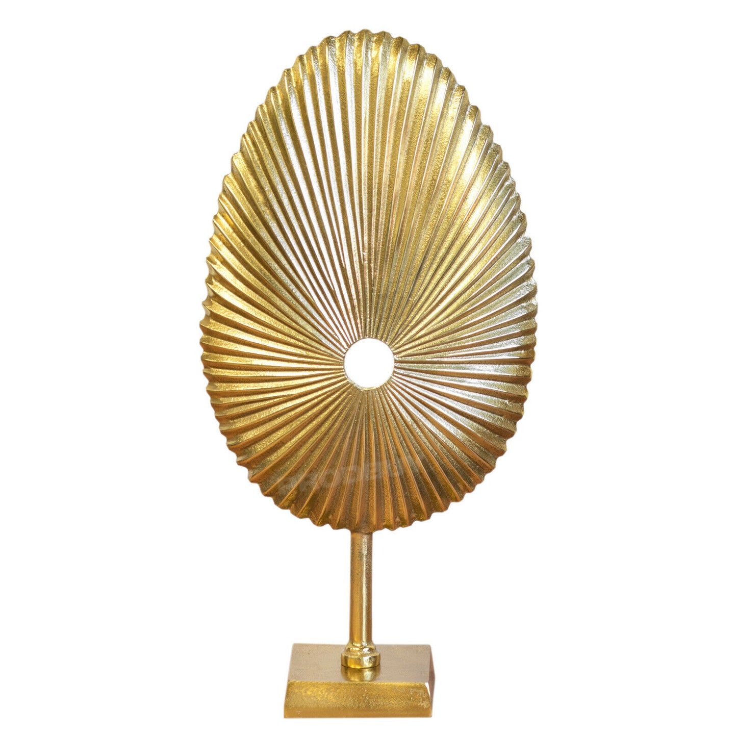 Standing 50cm Tall Large Gold Fossil Art Sculpture Ornament