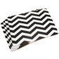 Set of White & Black Chevron 4 Placemats & 4 Coasters