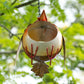 Hanging Robin Metal Garden Bird Feeder